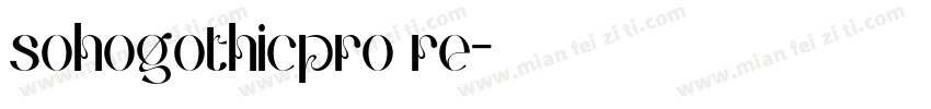 sohogothicpro re字体转换